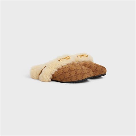 celine fur slipper|Celine official website.